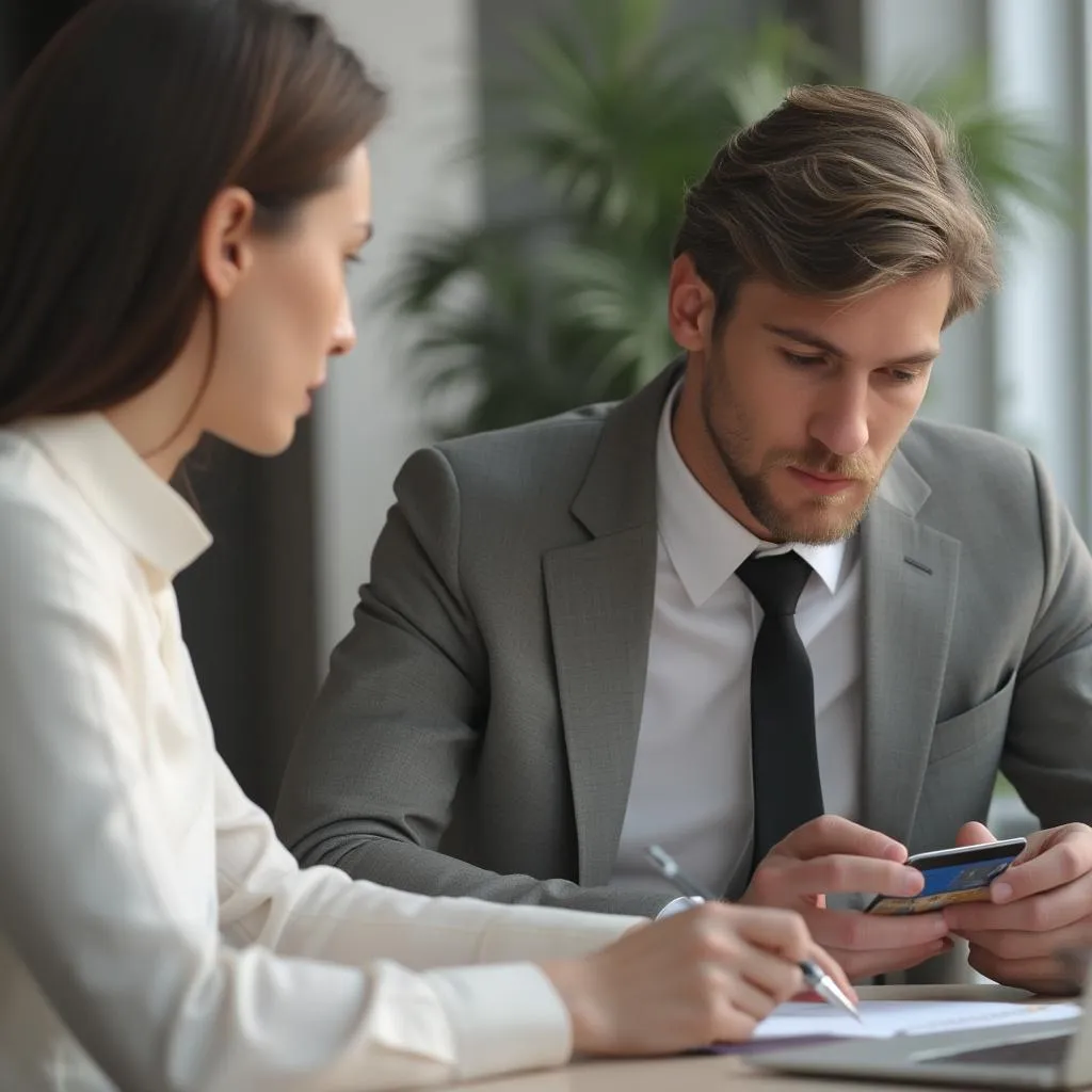 Sessão de aconselhamento financeiro