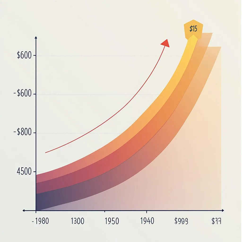 Gráfico mostrando impacto dos juros ao longo do tempo