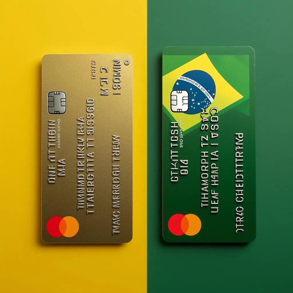 Comparação entre diferentes cartões de crédito