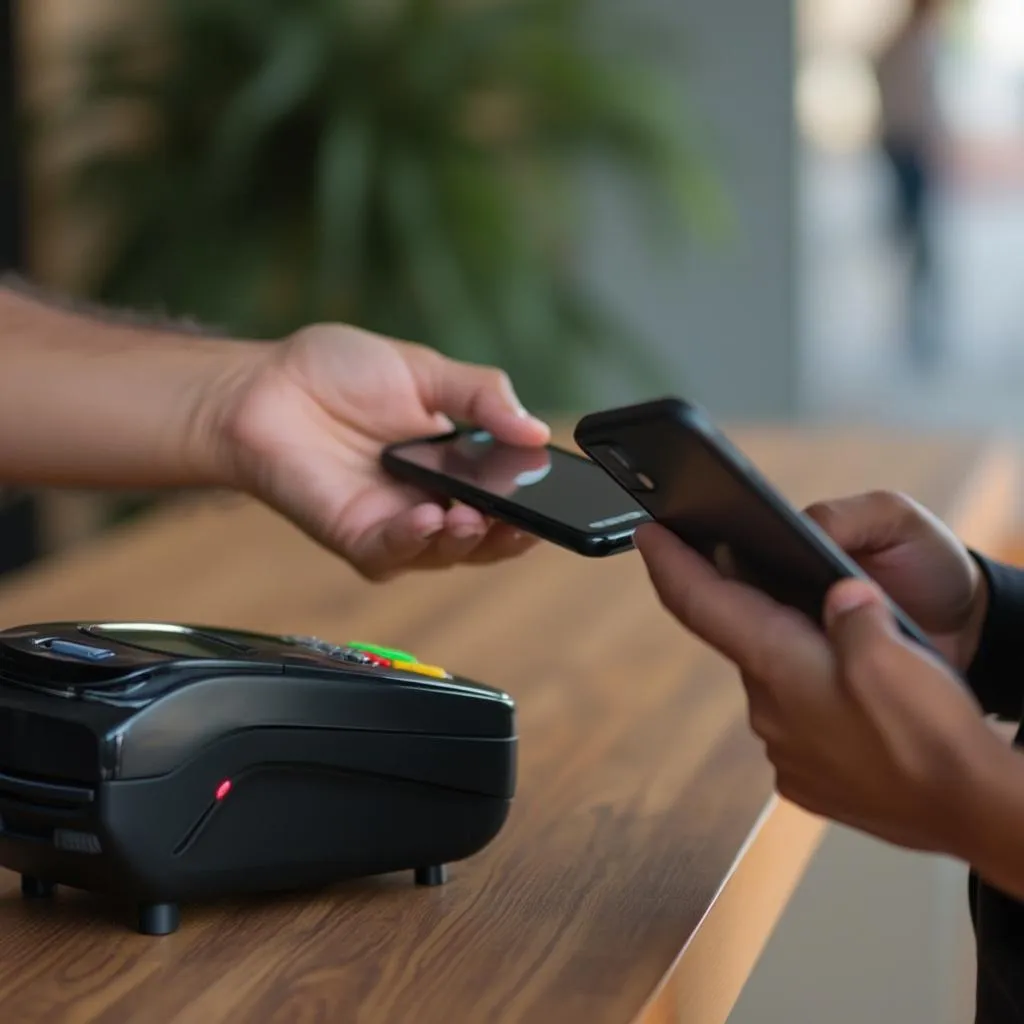 Pagamento digital com smartphone